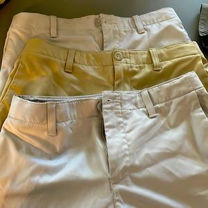 Lot of 3, under armour golf shorts
